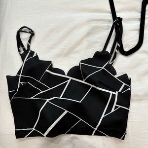 Black crop top from Shein.